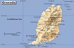 Map of Grenada